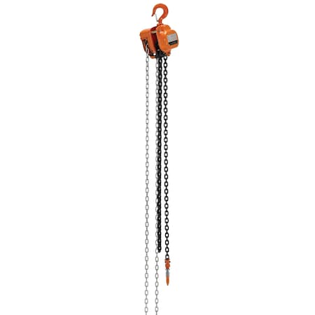 Vestil Professional Chain Hoist, 2K, 10 ft. PHCH-2-10